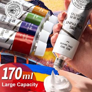 폴 루벤스 오일 페인트, 170ml 대형 튜브, 전문 오일 기반 페인트, 높은 포화도, 크림 질감, 일관성, 1PC