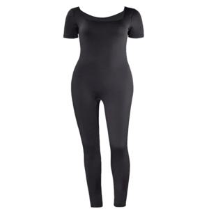 2025 봄과 여름 새로운 여성 원피스 짧은 소매 솔리드 컬러 섹시 슬림 원피스 패션 활동 거리 원피스 양복