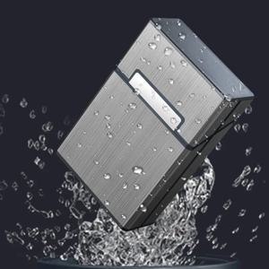 휴대용 슬림 알루미늄 담배 케이스 일반 킹 사이즈 플라스틱 시가 담배 홀더 상자 보관 용기 흡연 액세서리