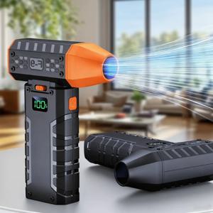 160000 RPM 6000mAh 강력한 에어 블로워 미니 터보 제트 팬 충전식 52m/s 터보 강력 팬 공기압 청소용 에어건