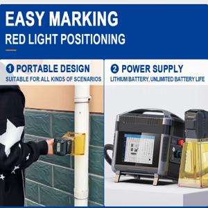 휴대용 광섬유 레이저, 보석 및 선물 각인: 사진, 텍스트, 날짜, 반지, 펜던트, 라이터, 커프스 링크의 일련 번호