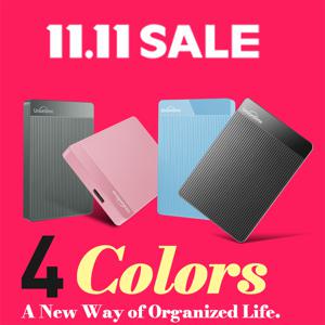 UnionSine 휴대용 외장하드 1TB 2.5인치 USB 3.0 고속 전송, Windows 호환, PC, 노트북, PS4, PS5, Mac, 스마트TV, Xbox 지원, 플러그 앤 플레이, 동영상 및 음악 저장용