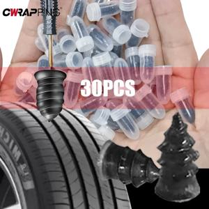 30Pcs 자동차 진공 타이어 특수 고무 손톱 타이어 수리 도구 자동차 타이어 전기 자전거 일반 비파괴 빠른 타이어 수리 손톱