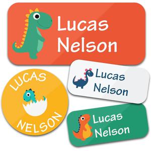 맞춤 이름 라벨 140개 2장 의류, 도시락, 병, 어린이 학용품, 캠프, 어린이집용 개인 맞춤 스티커