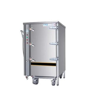 상업용 전기 가스 밥 트롤리 해산물 찜기 밥빵 바오즈 국수 만두 음식 수프 찜기 캐비닛