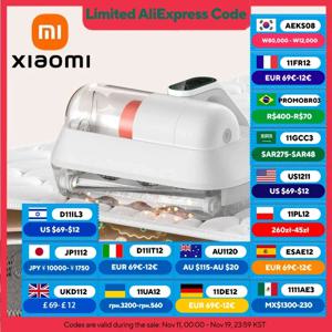 샤오미 미지아 진드기 제거기 브러시 프로 진공 청소기, 가정용 침대 이불, UV 살균 소독, 휴대용 진공 청소기, 14kPa