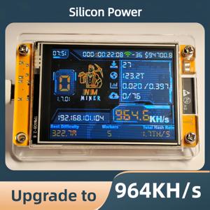 컴퓨터 괴짜를 위한 Bitcoin Lucky Miner Solo Lottery NMMiner 해시레이트 964KH/s 2.8인치 스마트 디스플레이 Crypto ESP32-2432S028R DROOM