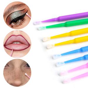 YSDO 100pcs 아이 라이너 연장 청소 면봉 래쉬 리프트 접착제 리무버 애플리케이터 Microblade 메이크업 마이크로 브러쉬 화장품 도구