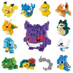 포켓몬 작은 블록 Nanoblock Charizard Kyogre Groudon Rayquaza 모델 교육 그래픽 장난감 어린이를위한 생일 선물 장난감