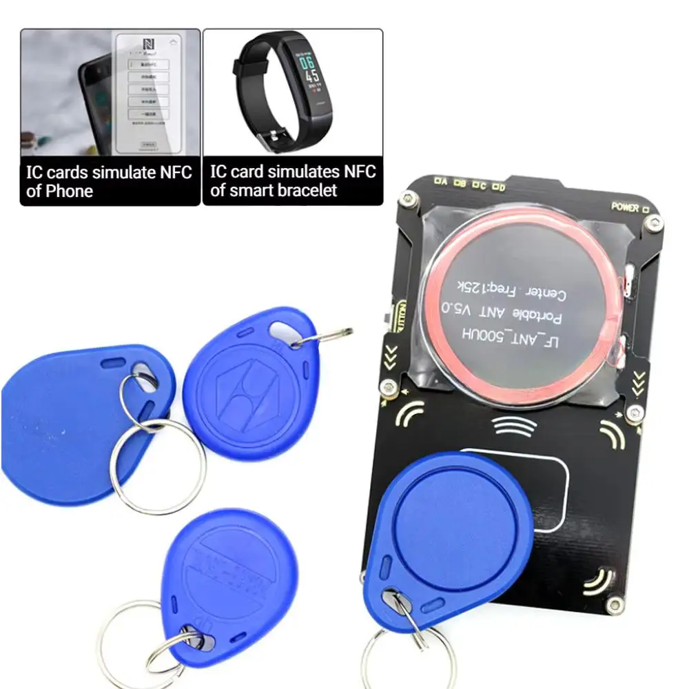 고급 Proxmark3 V5.0 RFID Cloner 키트 NFC 카드 칩 T5577 토큰 ID 배지 복사 프로그래머 용 13.56MHz/125KHz 이중 주파수