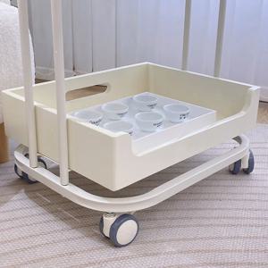 크림 바람 빛 럭셔리 스타일 뷰티 살롱 특수 도구 트롤리 매니큐어 자수 피부 관리 트롤리 모바일 선반