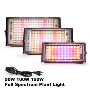 50W 100W 150W LED 식물 성장등 220V 식물 램프 LED 전체 스펙트럼 온실 씨앗 꽃 수경재배 식물 성장 조명