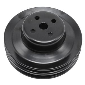 포드 스몰 블록 260 289& 351W 엔진용 1965-1969 자동차 워터 펌프 풀리 2 그루브 블랙 스틸 8975BK