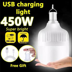 USB 충전식 LED 다기능 비상 조명 집 야외 휴대용 등불 비상 램프 랜턴 바베큐 캠핑 라이트