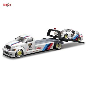 Maisto 1:64 FLATBED/1988 BMW M3 E30 1965 FORD MUSTANG 엘리트 운송 다이캐스팅 자동차 모델 컬렉션 선물 장난감