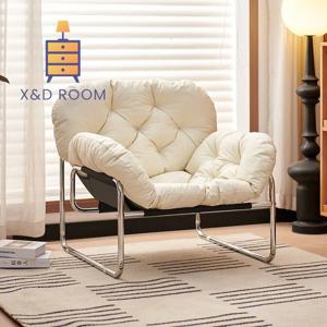 X & D 이탈리아 스타일 싱글 소파 의자, 레트로 스타일, 실내 의류 매장 사진 의자, 모던하고 앤티크 스타일 발코니 레저 의자