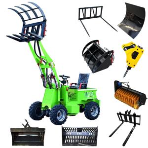 최고의 가격 농장용 전기 로더 색상 맞춤 미니 소형 유압 휠 로더 CE/EPA 인증 판매.