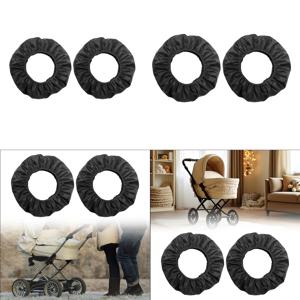 2개입 유모차 바퀴 커버 긁힘 방지 카트 바퀴 교체 간편 설치 타이어 청결 유지 소음 감소 액세서리