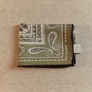 페이즐리 캐슈넛 빈티지 스타일 실크 울 스카프 여성용 가을 겨울 고급스러운 느낌 목도리 사각 스카프 65cm