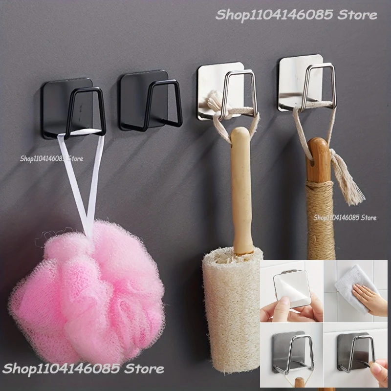 1-2Pcs 주방 싱크 스폰지 랙 배수 보관 홀더 자기 접착 스테인레스 스틸 와이어 볼 걸레 브러시 주최자 벽 후크