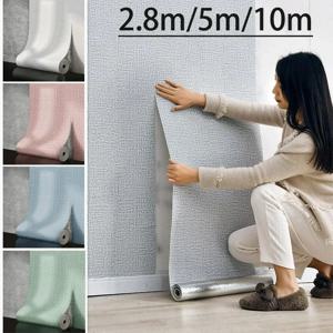 50cm DIY 리넨 방수 벽 스티커 자체 접착 시트 벽지 롤 주방 침실 거실 욕실에 적합