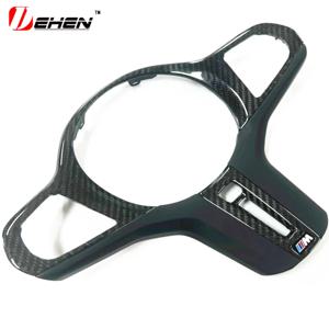 탄소 섬유 자동차 핸들 패널 장식 커버 트림 알칸타라, BMWG20 G22 G26 G30 G32 G05 G06 G29 G01 G02 G11 G14 G29 용