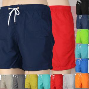 빠른 건조 남성 비치 반바지 여름 수영복 보드 반바지 남성 캐주얼 서핑 트렁크 신축성있는 허리 비치웨어