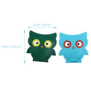 2개입 물티슈 뚜껑 부엉이 모양 방진 보습 잠금 아기 물티슈 보관용 티슈 커버 물티슈 액세서리 휴대용