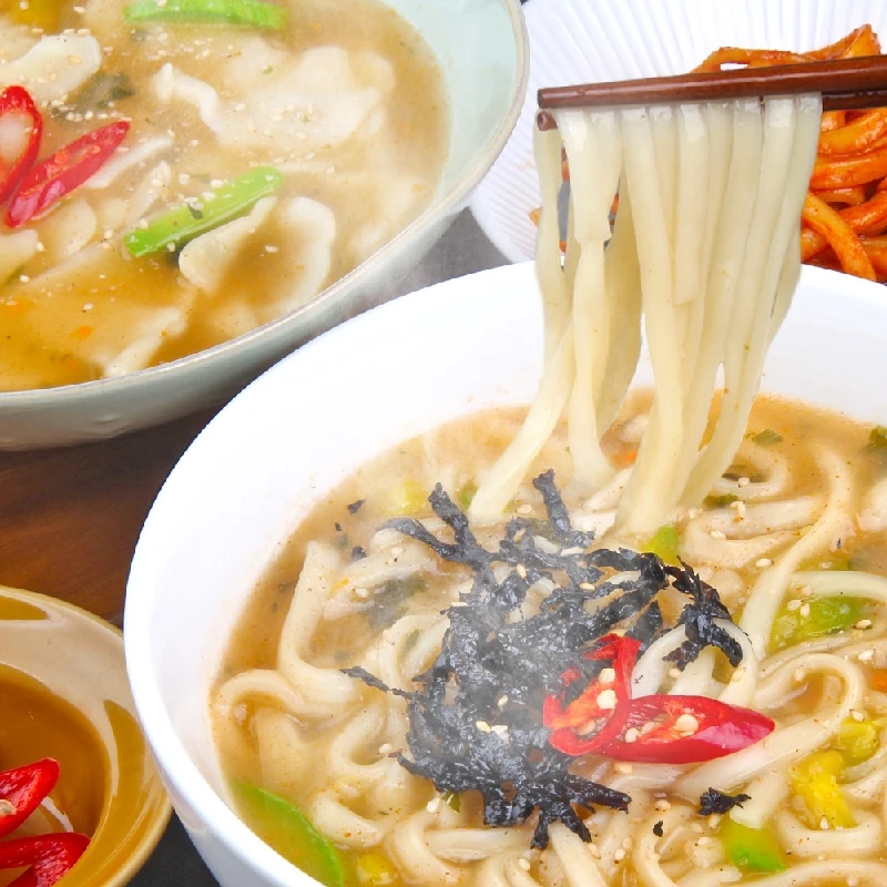 [공지사항확인:스프변경]생면 대용량 칼국수12인분+스프12봉 세트 외 /칼국수면 수제비 얼큰 구수 시원 육수 HACCP인증