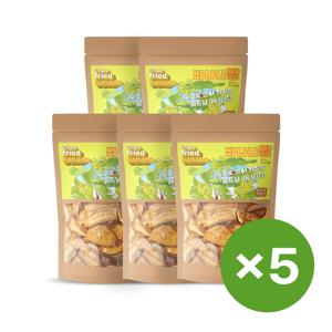 길게 썬 베트남 바나나칩 바나나짱 200g × 5개, 사무실간식 탕비실간식 바나나스낵