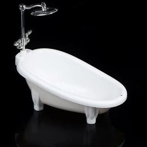 1/6 인형 집 미니어처 가구 미니 욕조 욕조 모델 장난감 시뮬레이션 욕실 액세서리 어린이 인형 집 장식 장난감 척