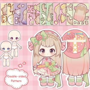 애니메이션 활동 도서 DIY 종이 인형 장난감 몬테소리 종이 3D 드레스 종이 인형 만화 핸드 레저 움직일 수있는 공동 종이 인형