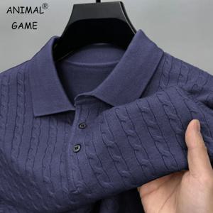 남성용 브이넥 니트 풀오버 스웨터 케이블 울 버튼 스웨터 슬림 긴팔 겨울용 따뜻한 헤비웨이트 단색 풀오버