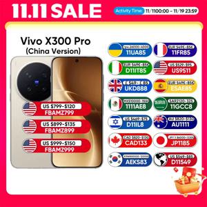 2025년 신형 VIVO X300 Pro 5G 스마트폰 미디어텍 디멘시티 9500 6.78인치 120Hz AMOLED 스크린 6510mAh 200MP APO 슈퍼 망원 렌즈