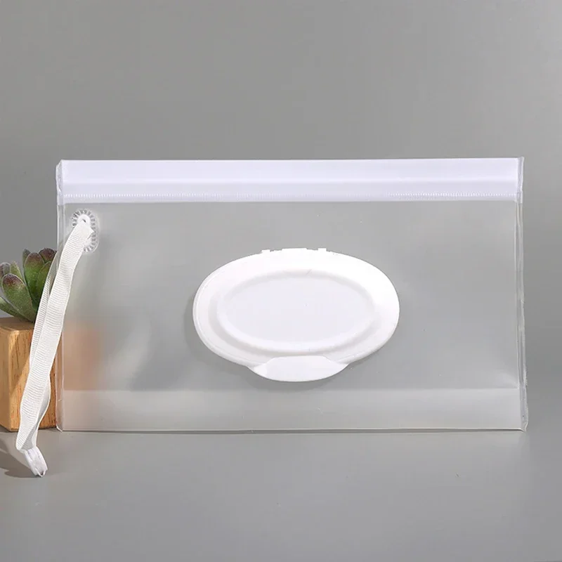 아기 젖은 닦아 주머니 EVA 휴대용 투명 홀더 케이스 플립 커버 재사용 가능한 리필 형 티슈 물티슈 파우치 유용한 티슈 박스