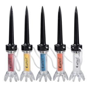 Caiton 5pcs 자기 플라스틱 골프 티 세트로 골프 게임을 향상시키세요 - 360도 바운스