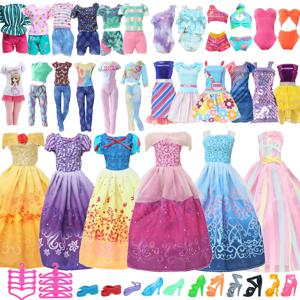 인형 의류 및 액세서리, 11.5 인치 인형, 랜덤 1 공주 원피스 2 데일리 원피스 2 세트 2 수영복 10 신발 10 행어, 27 개
