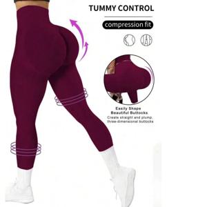 여성용 타이트 요가 심리스 팬츠, 단색 멀티 컬러 옵션, 하이 웨이스트 배꼽 닫기 운동 런닝 카프리 요가 팬츠,