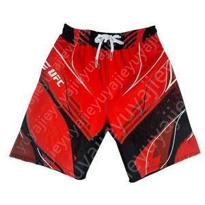 2025 신형 UFC 복싱복 남성용 재미있는 익스트림 스포츠 반바지 인기 3D 프린팅 통기성 비치 팬츠 큰 사이즈 캐주얼 바지 4XL