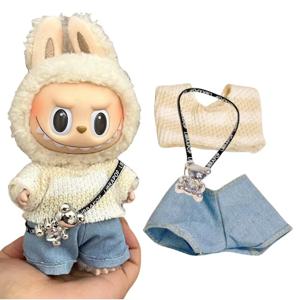 3.0 라부부 천 V1 V2 V3 귀여운 벚꽃 공주 스커트 드레스 로파 15/17cm 라부부 아이돌 인형 스커트 인형 옷 의류