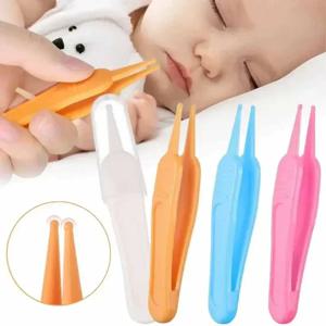 핀셋 청소 집게 아기 플라스틱 핀셋 코 클리너 도구 유아 비강 관리 용품 아기 필수품 어린이 안전