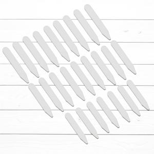 200개 칼라 스테이 내구성 있는 플라스틱 흰색 본 패드 지지대 2인치 2.5인치 2.8인치 남성 셔츠 액세서리