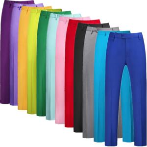 로얄 블루 남성 정장 바지, 정장 슬림 드레스 바지, 레드 그린 블랙 화이트 Pantalones Hombre, 아시아 사이즈 남성 슬랙스, M-5XL 6XL