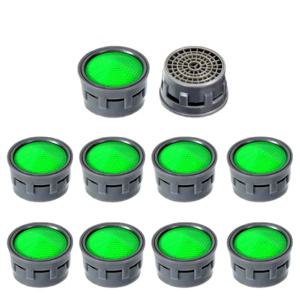 10PCS 분지 탭 필터-탭 통풍기-수도꼭지 플라스틱 삽입 교체 노즐 필터-수도꼭지 흐름 제한 장치 교체 부품