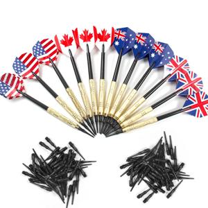 12 개/대 다트 전문 14g 안전 소프트 팁 다트 36/100 플라스틱 팁 175g 전자 다트판 대상 액세서리