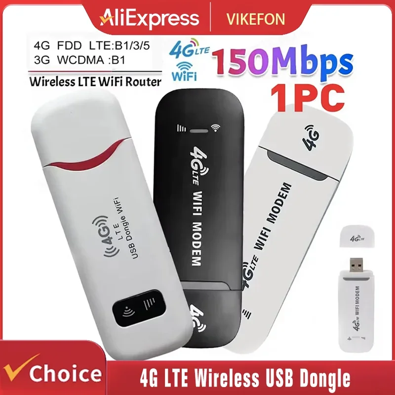 4G LTE 무선 USB 동글 모바일 광대역 150Mbps 모뎀 스틱 4G Sim 카드 무선 라우터 홈 오피스 무선 WiFi 어댑터