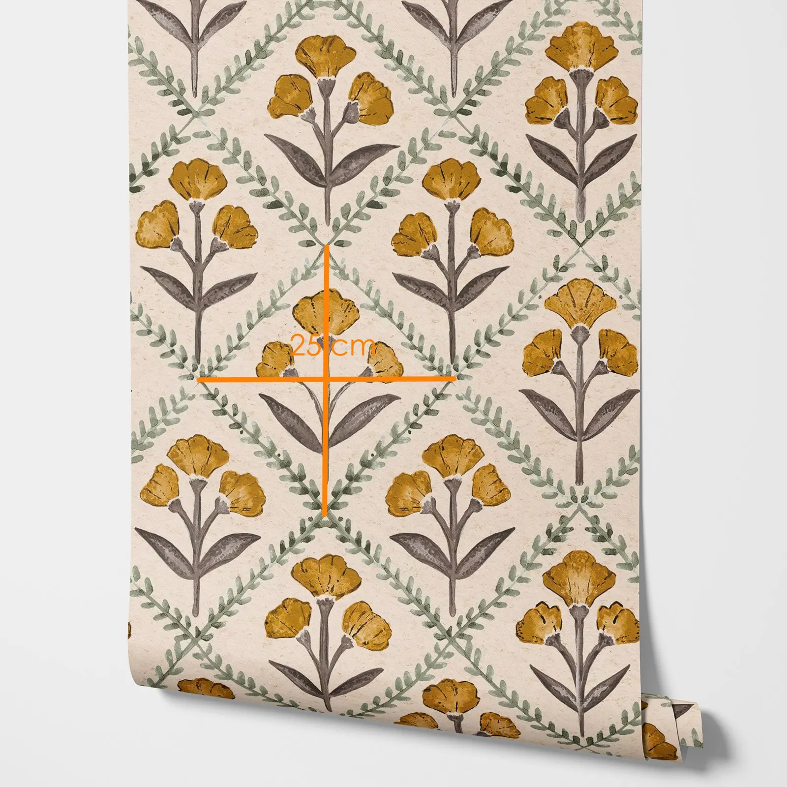 큰 꽃 노란색 꽃 배경 화면, 전통적인 부직포 식물 벽 벽지, 장식 벽 데칼 벽지 스티커