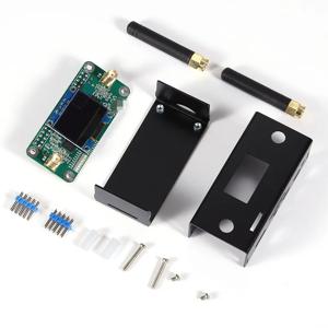이중 MMDVM_hs Dual Hat 핫스팟 UHF VHF 내장 안테나 지원 P25 DMR YSF For Raspberry Pi + OLED + 금속 케이스