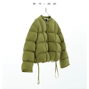 230g 화이트 덕다운 충전 ~ 작은 키 여성을 위한 숏 다운 재킷, 따뜻하고 두꺼운 패딩 재킷, 여성용 겨울 신상 스탠드업 칼라 탑