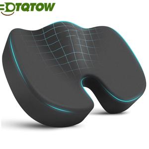 사무실 의자용 시트 쿠션 베개, 메모리폼, 견고한 패드, 좌골 신경통, 허리 통증, 차량용 윤곽 자세 교정기, 1 개